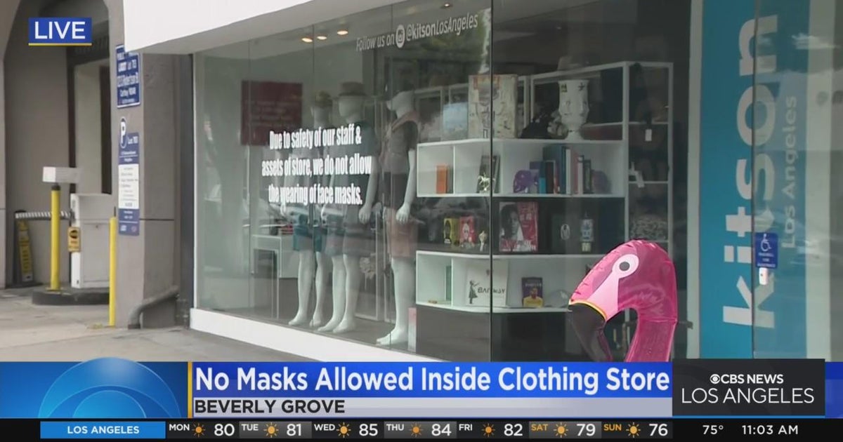 Beverly Grove boutique bans masks inside store citing rise in crime ...