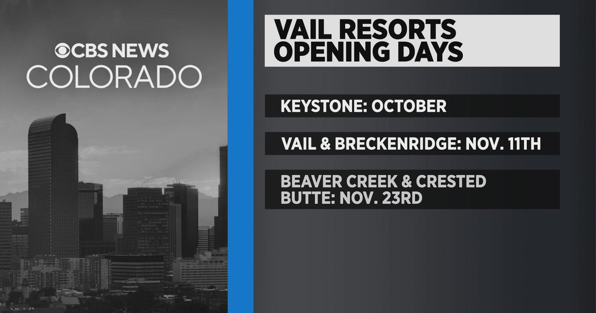Vail Resorts announces opening dates for its Colorado ski areas CBS Colorado