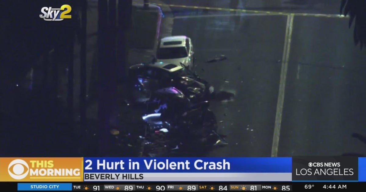 Grisly crash in Beverly Hills sends two people to hospital after they ...