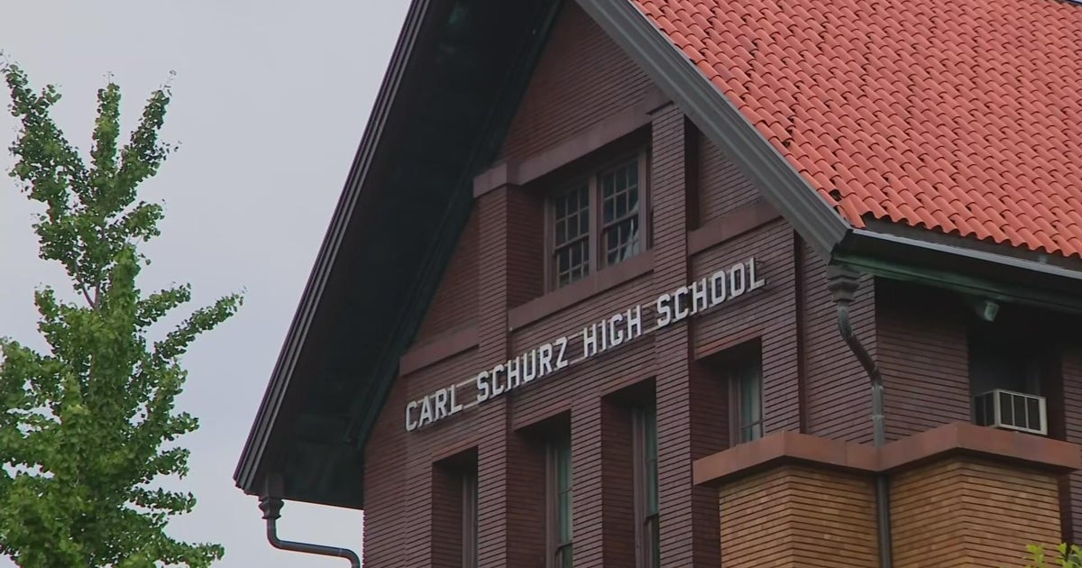 Increased police presence outside Carl Schurz High School on Northwest