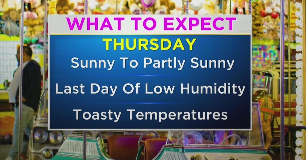 Maryland Weather: Sunny, Toasty Thursday - CBS Baltimore