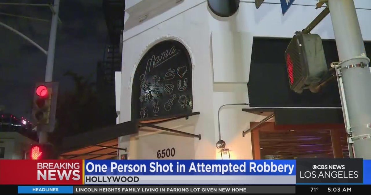 Man shot during attempted robbery in Hollywood - CBS Los Angeles