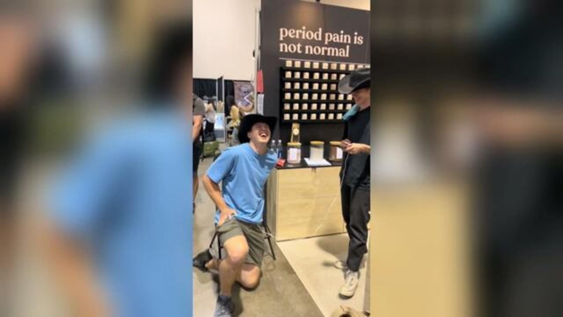 Video Of Men Trying Period Pain Simulator Goes Viral - Motherly