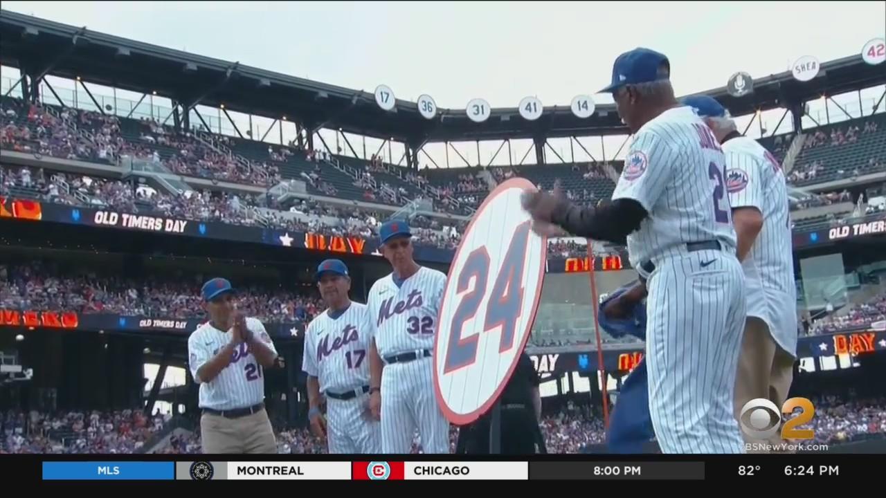 Mets retire Willie Mays' No. 24 as Old-Timers' Day returns - CBS New York