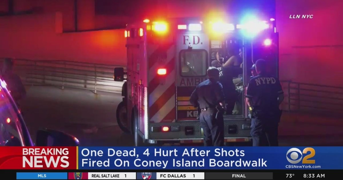 Man killed, 4 hurt in Coney Island boardwalk shooting CBS New York