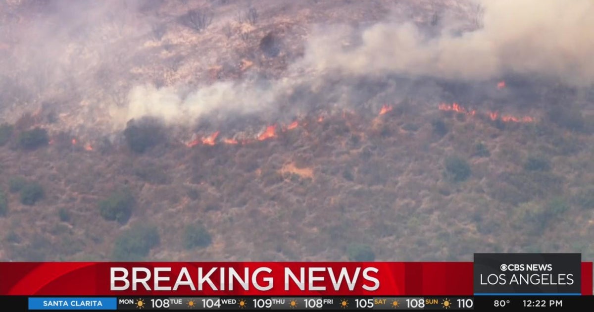 Fire breaks out in foothills of San Gabriel Valley - CBS Los Angeles