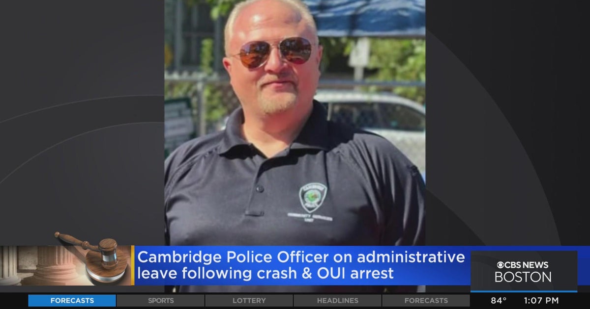 Cambridge police officer charged with drunk driving after crashing into ...
