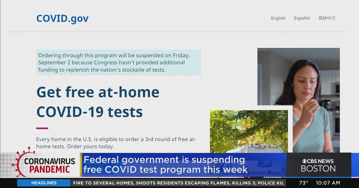 Federal government ending free, at-home COVID test program this week ...