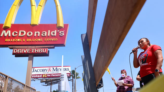 McDonald's Employees And Supporters Rally For Health And Safety Standards For Industry Workers 