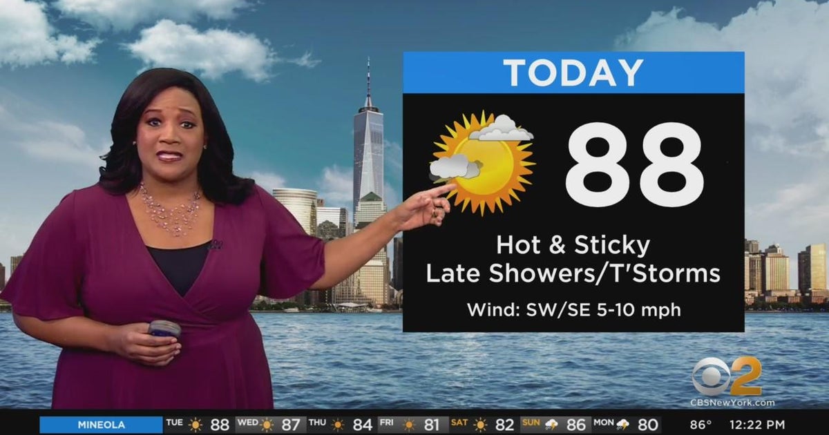 First Alert Weather: Yellow Alert for storms tonight - CBS New York