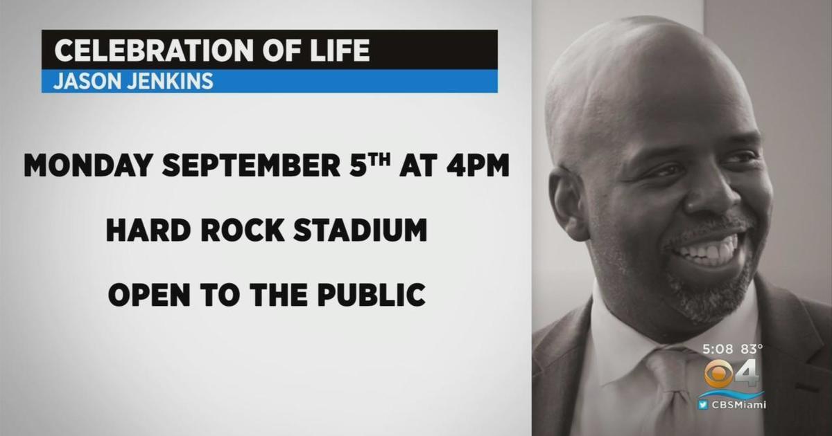 Miami Dolphins announce Jason Jenkins memorial funds, Celebration of Life  ceremony to be held - CBS Miami