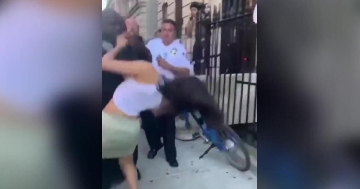 Video showing NYPD officer appearing to punch woman during arrest of acquaintance prompts calls for probe