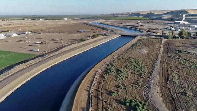 Aerial View of California Aqueduct 