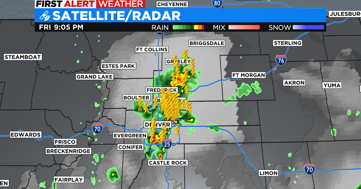 Colorado Weather Severe storm pounds Denver metro area CBS Colorado
