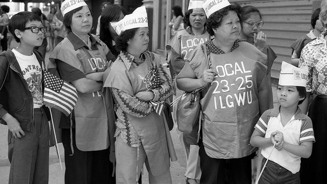 Garment Workers At The Labor Day Parade 