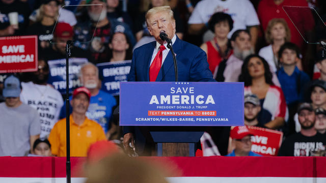 Former President Trump Holds Rally In Support Of 'Pennsylvania Trump Ticket' 