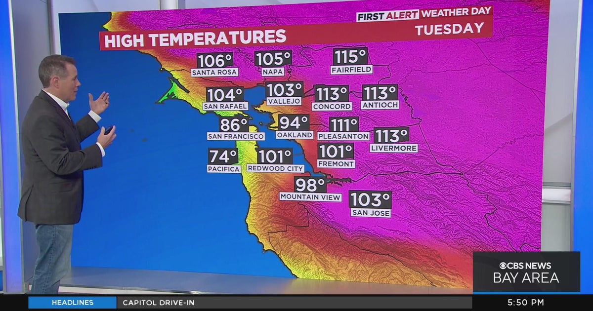 First Alert Weather forecast for Monday evening CBS San Francisco