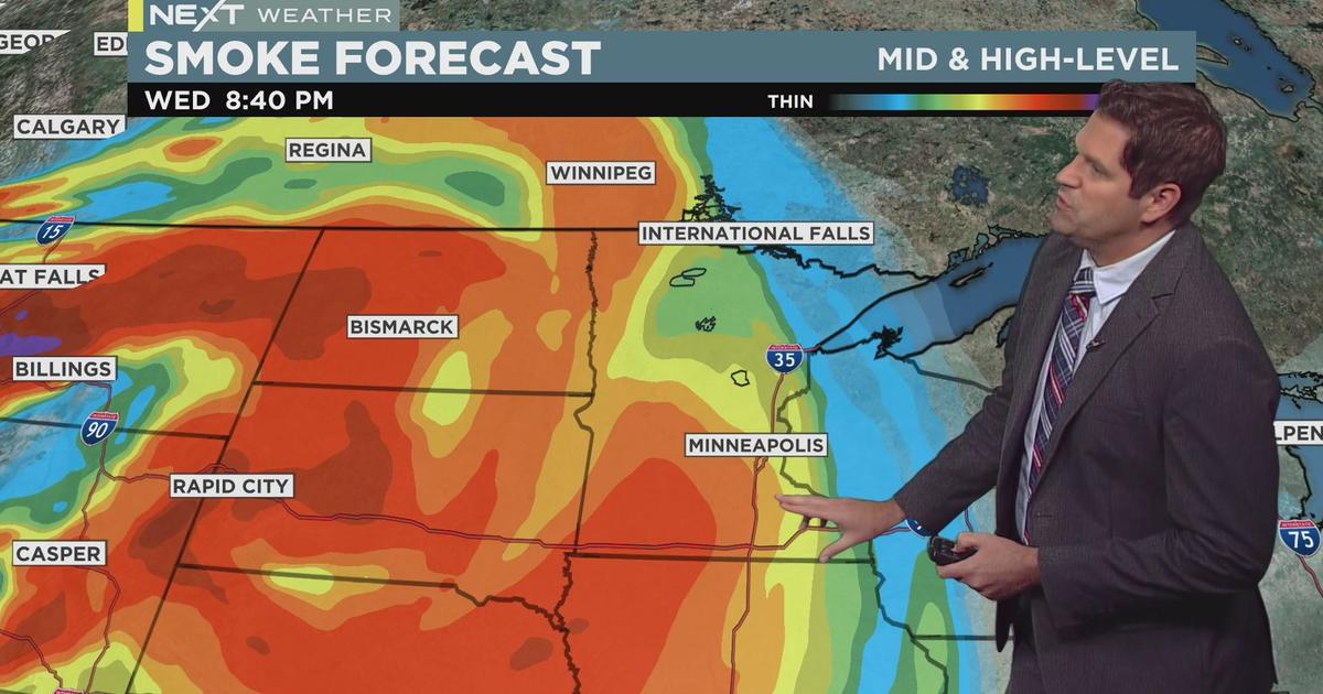 Hazy conditions arrive due to west coast wildfires CBS Minnesota