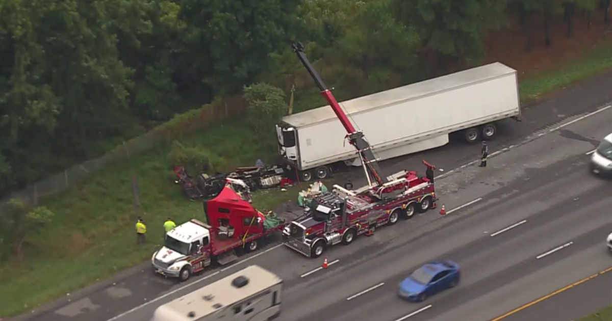 Tractor Trailer Driver Dies In Crash On I 95 In Laurel Cbs Baltimore 6308