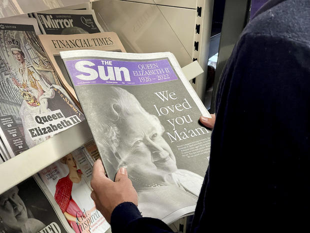 The passing of Queen Elizabeth II hits the headlines of newspapers in United Kingdom 