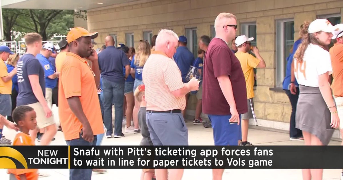 Pitt Ticket App Goes Down Before Start Of Game CBS Pittsburgh