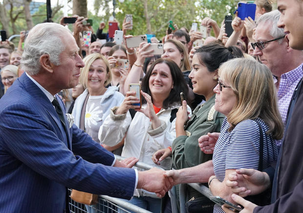 King Charles III meets well-wishers in London 
