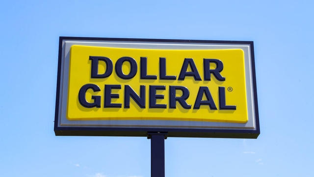 The Dollar General logo is seen at the store near Bloomsburg 