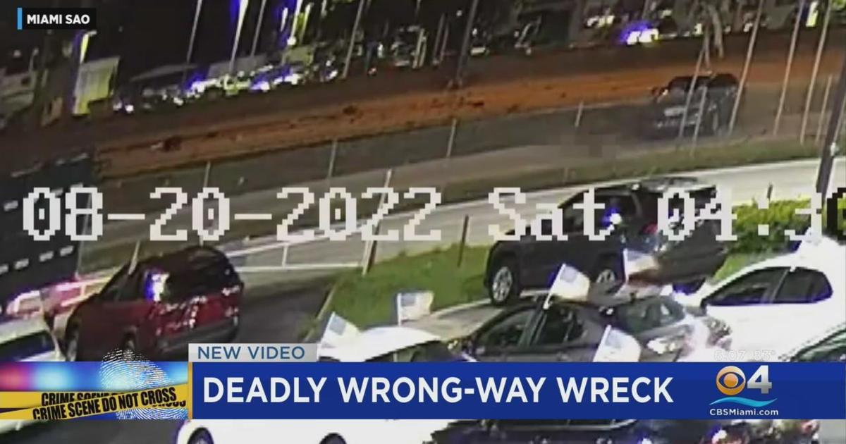 New Video Released In Deadly Wrong Way Wreck Cbs Miami