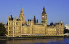 Big Ben, Houses Of Parliament and River Thames 