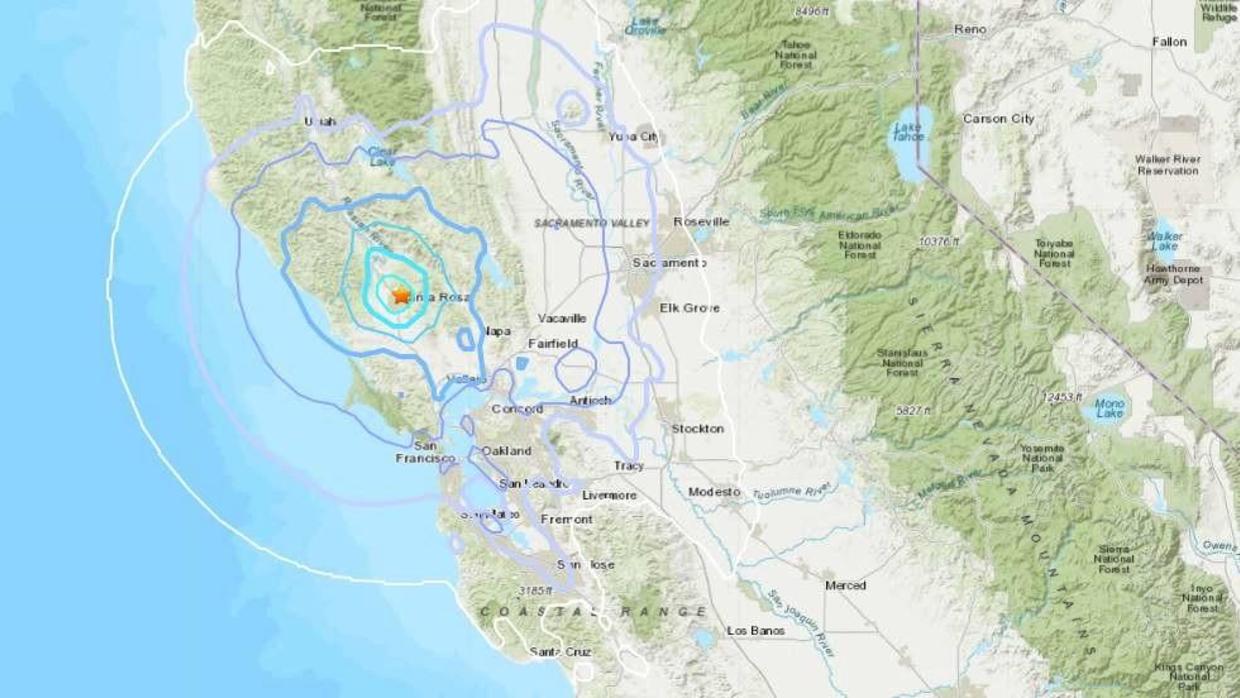 4.4 Magnitude Earthquake Rocks Santa Rosa; Jolt Felt Throughout North ...