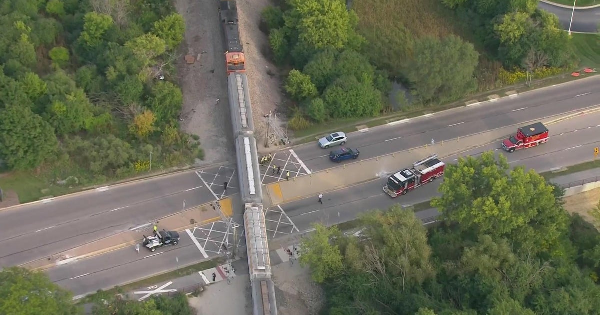 Car, train involved in accident in Bloomingdale CBS Chicago