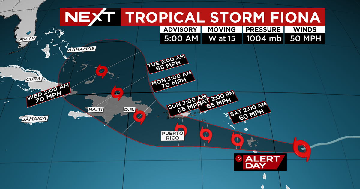 Tropical Storm Fiona techniques Leeward Islands, packing 50 MPH winds