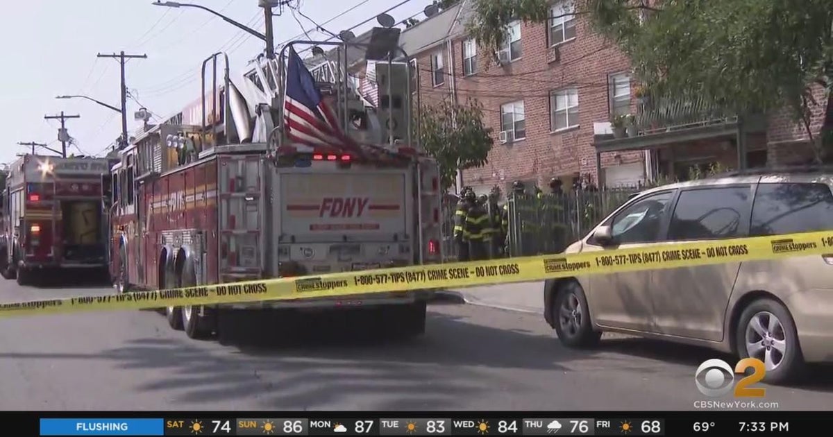 8-year-old girl killed in Queens house fire, 2 men injured - CBS New York