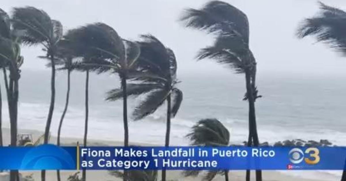 Hurricane Fiona Makes Landfall In Puerto Rico Cbs Philadelphia