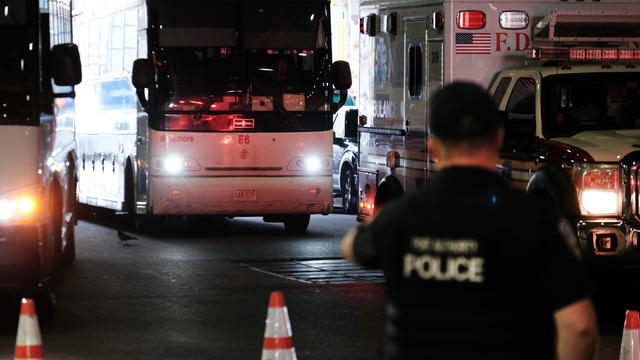 Migrants Bussed From Texas Arrive In New York City 