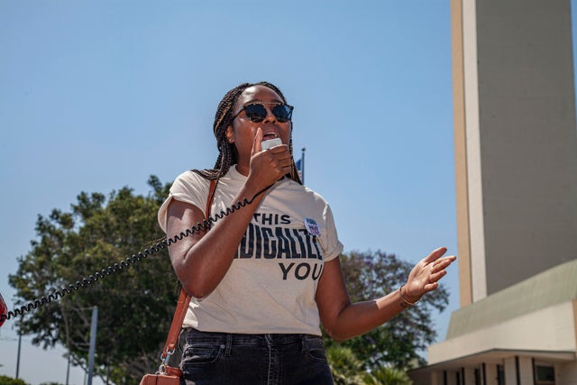 March for Life rally in Culver City, California 