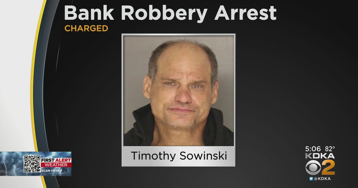 Man arrested in Brookline bank robbery - CBS Pittsburgh