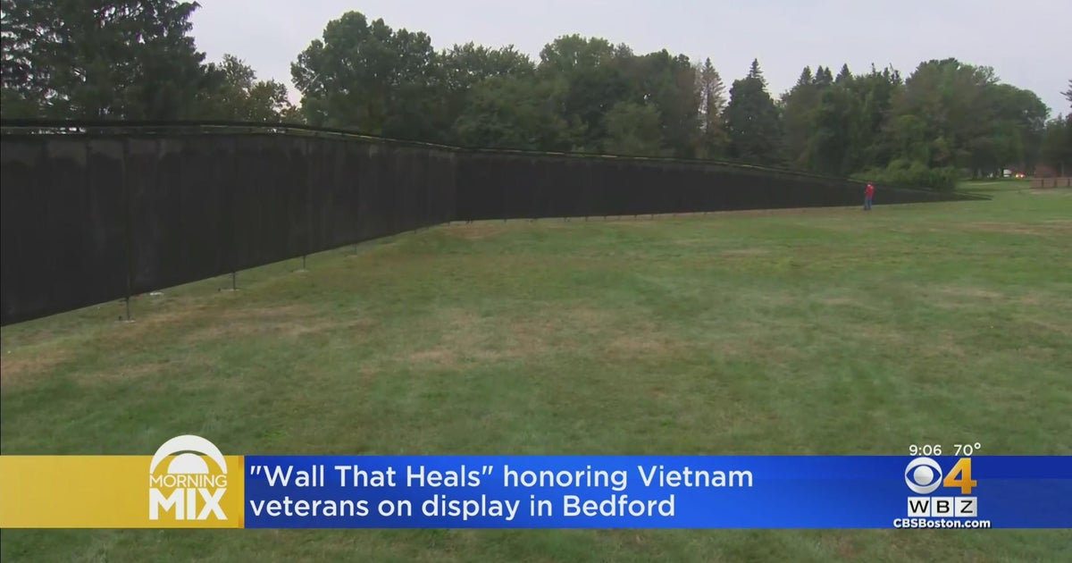 Bedford VA hosting mobile Vietnam Veterans Memorial wall CBS Boston