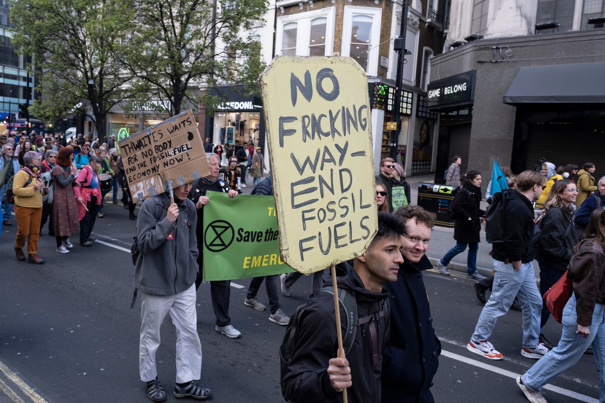 U.K. lifts ban on fracking in England despite opposition - CBS News