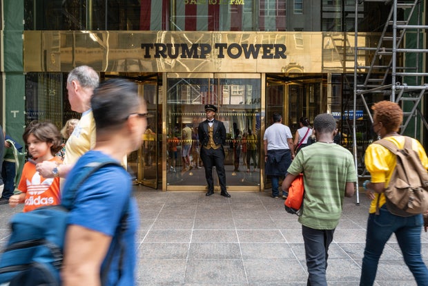 Donald Trump Meets With NY Attorney General Letita James For Deposition 