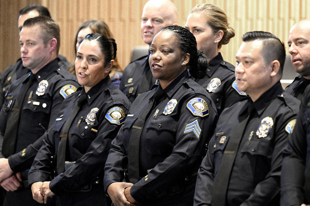 Long Beach police Officer Nikki Alexander becomes first Black woman to be promoted to the rank of sergeant in the departments 134-year history. 