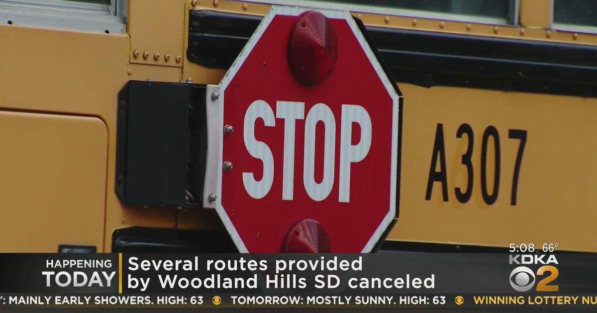Bus routes by Woodland Hills School District canceled CBS Pittsburgh