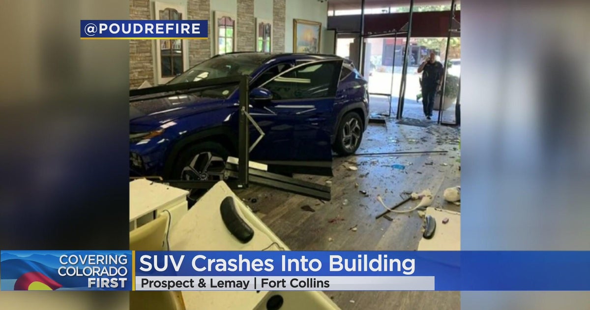 SUV crashes through building in Fort Collins CBS Colorado
