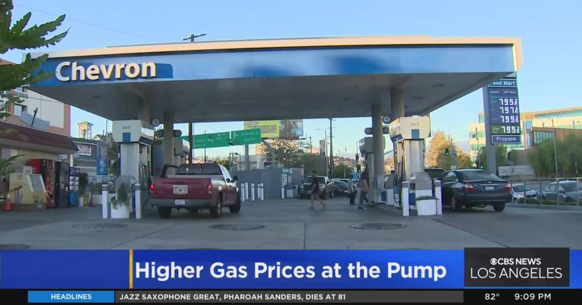 Southern California gas prices jumped more than 7 cents overnight - CBS ...