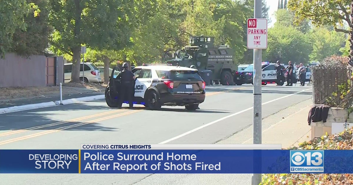 Police surround Citrus Heights home after report of shots fired