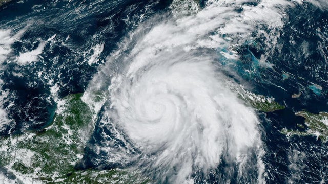 Hurricane Ian is seen in a satellite image at 9:10 a.m. ET on Sept. 26, 2022. 