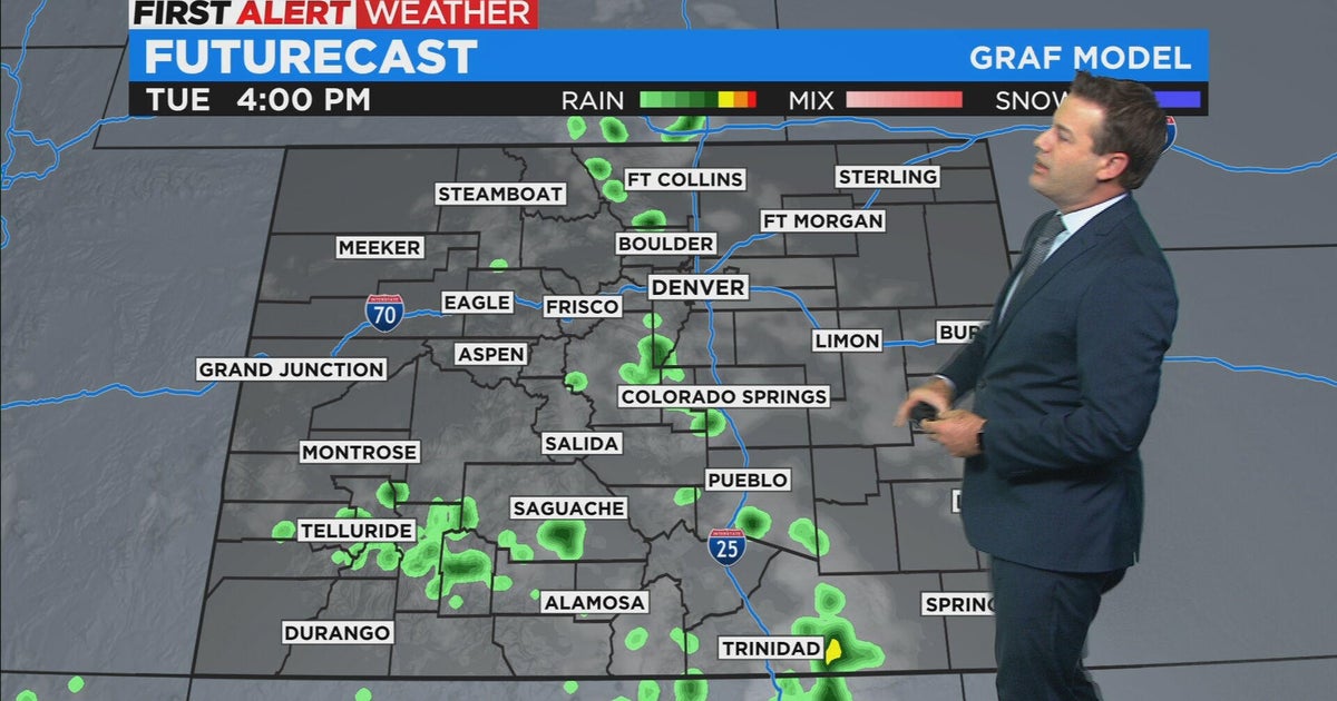 Sunny, warm and dry to start the week - CBS Colorado