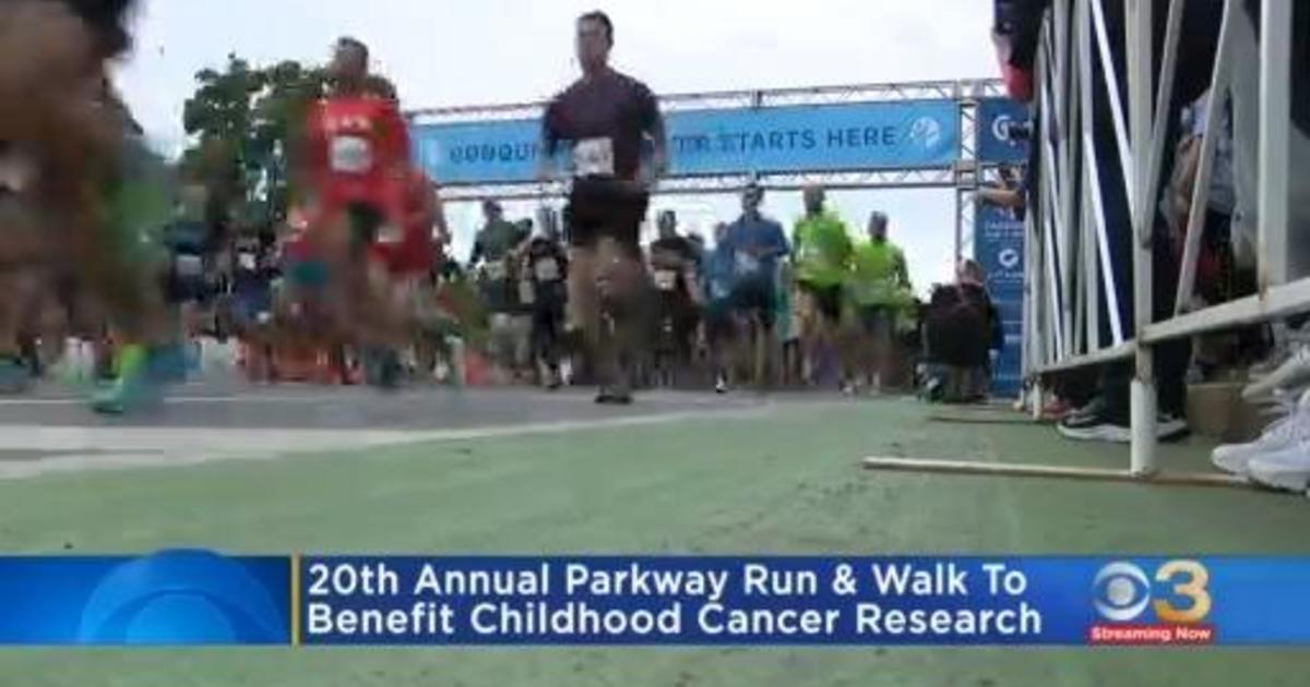 20th annual Parkway run and walk held at Eakins Oval CBS Philadelphia