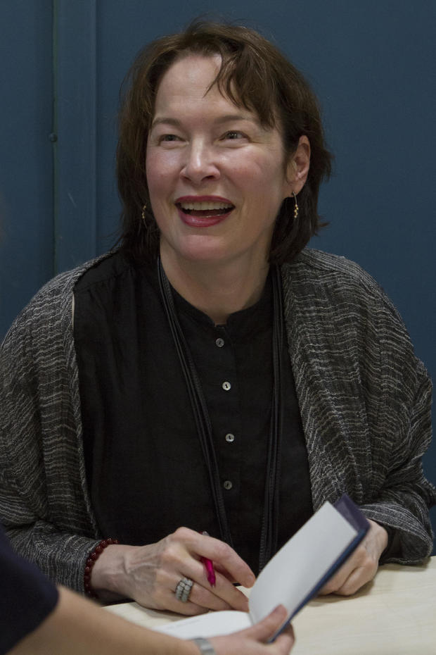 American writer Alice Sebold signs an autograph at Torino 
