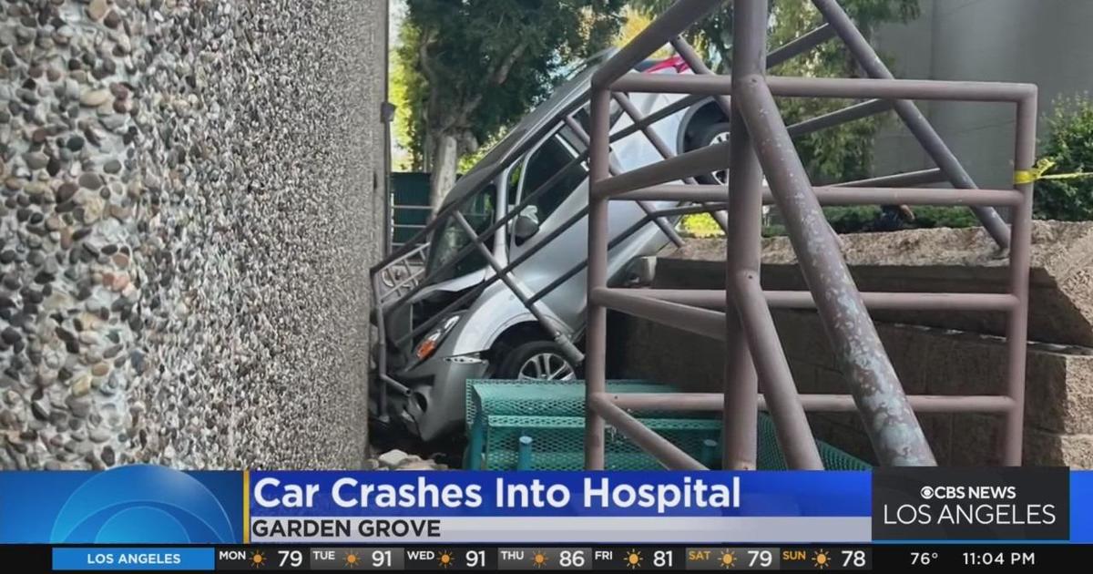 Car Crashes Into Garden Grove Hospital
